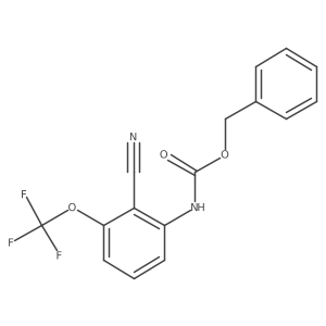 benzyl N-[2-cyano-3-(trifluoromethoxy)phenyl]carbamate Structure