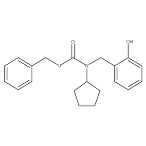 benzyl N-cyclopentyl-N-[(2-hydroxyphenyl)methyl]carbamate结构式
