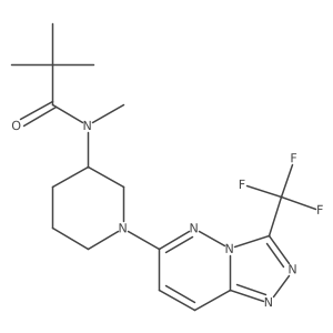 N,2,2-trimethyl-N-{1-[3-(trifluoromethyl)-[1,2,4]triazolo[4,3-b]pyridazin-6-yl]piperidin-3-yl}propanamide Structure