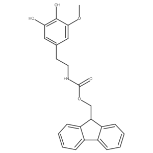 (9H-fluoren-9-yl)methyl N-[2-(3,4-dihydroxy-5-methoxyphenyl)ethyl]carbamate结构式