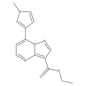 ethyl 7-(1-methyl-1H-pyrrol-3-yl)pyrazolo[1,5-a]pyrimidine-3-carboxylate Structure