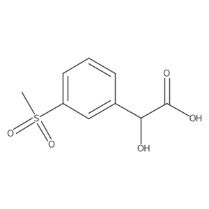 2-Hydroxy-2-(3-methanesulfonylphenyl)acetic acid结构式