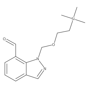 ((2-(trimethylsilyl)ethoxy)methyl)-1H-indazole-7-carbaldehyde结构式
