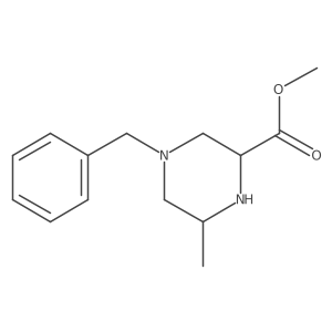 COC(=O)C1CN(Cc2ccccc2)CC(C)N1结构式