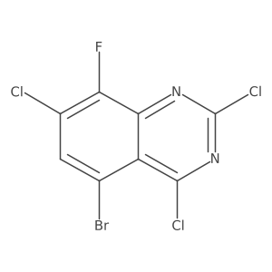 Quinazoline, 5-bromo-2,4,7-trichloro-8-fluoro- Structure