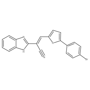 2-(1H-Benzo[d]imidazol-2-yl)-3-(5-(4-bromophenyl)furan-2-yl)acrylonitrile Structure