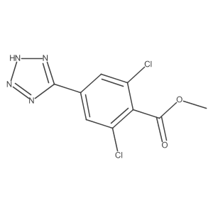 2,6-Dichloro-4-tetrazolylbenzoic acid methylester Structure