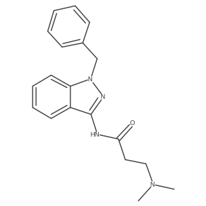 3-(Dimethylamino)-N-[1-(phenylmethyl)-1H-indazol-3-yl]propanamide Structure