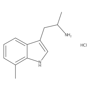 1-Methyl-2-(7-methyl-1H-indol-3-YL)-ethylamine hydrochloride Structure
