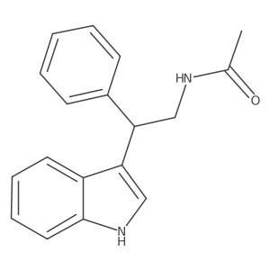 N-[2-(1H-indol-3-yl)-2-phenylethyl]acetamide Structure