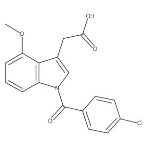 1h-Indole-3-acetic acid,1-(4-chlorobenzoyl)-4-methoxy-结构式