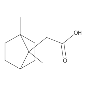 Tricyclo[2.2.1.02,6]heptane-3-acetic acid, 2,3-dimethyl-, (1R,3S,6S)-结构式
