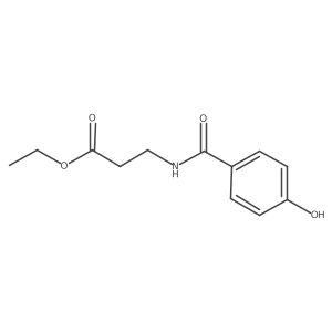 Ethyl 3-(4-hydroxybenzoylamino)propionate结构式