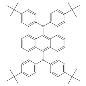 N9,N9,N10,N10-Tetrakis(4-(tert-butyl)phenyl)anthracene-9,10-diamine Structure