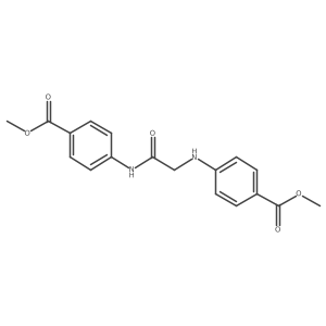 Methyl 4-[[2-(4-methoxycarbonylanilino)-2-oxoethyl]amino]benzoate结构式