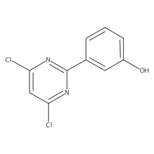 3-(4,6-Dichloro-2-pyrimidinyl)phenol结构式