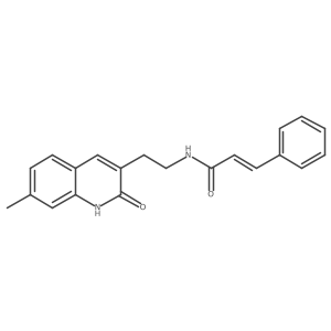 (Z)-N-(2-(7-methyl-2-oxo-1,2-dihydroquinolin-3-yl)ethyl)-3-phenylacrylamide Structure