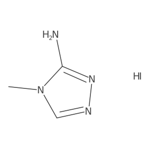 4-methyl-4H-1,2,4-triazol-3-amine hydroiodide结构式