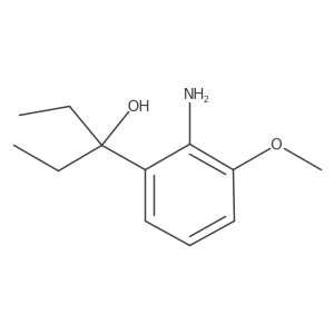 3-(2-Amino-3-methoxy-phenyl)-pentan-3-ol Structure