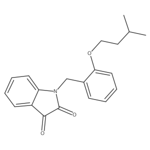 1-(2-(Isopentyloxy)benzyl)indoline-2,3-dione结构式