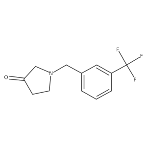 1-(3-(Trifluoromethyl)benzyl)pyrrolidin-3-one Structure