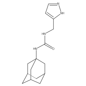 N-(1H-Pyrazol-3-ylmethyl)-Na(2)-tricyclo[3.3.1.13,7]dec-1-ylurea结构式