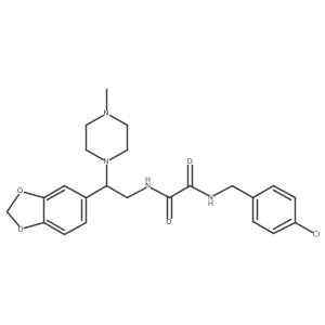 N1-(2-(benzo[d][1,3]dioxol-5-yl)-2-(4-methylpiperazin-1-yl)ethyl)-N2-(4-chlorobenzyl)oxalamide Structure