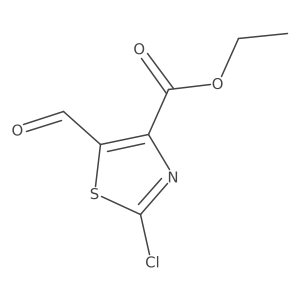 Ethyl 2-chloro-5-formyl-1,3-thiazole-4-carboxylate Structure