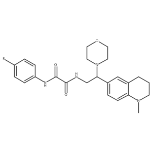 N1-(4-fluorophenyl)-N2-(2-(1-methyl-1,2,3,4-tetrahydroquinolin-6-yl)-2-morpholinoethyl)oxalamide Structure