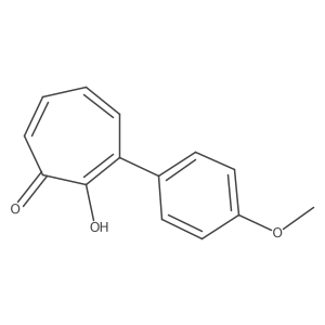 2,4,6-Cycloheptatrien-1-one, 2-hydroxy-3-(4-methoxyphenyl)- Structure