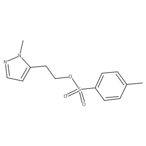 Toluene-4-sulfonic acid 2-(2-methyl-2H-pyrazol-3-yl)-ethyl ester结构式