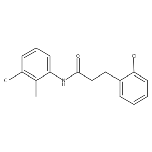 2-Chloro-N-(3-chloro-2-methylphenyl)benzenepropanamide Structure