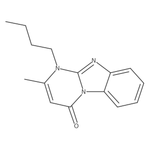 1-butyl-2-methylpyrimido[1,2-a]benzimidazol-4(1H)-one结构式