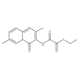 ethyl 2-((2,7-dimethyl-4-oxo-4H-pyrido[1,2-a]pyrimidin-3-yl)amino)-2-oxoacetate结构式