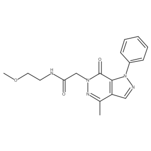 N-(2-methoxyethyl)-2-(4-methyl-7-oxo-1-phenyl-1H-pyrazolo[3,4-d]pyridazin-6(7H)-yl)acetamide Structure
