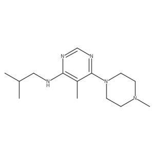 n-Isobutyl-5-methyl-6-(4-methylpiperazin-1-yl)pyrimidin-4-amine Structure