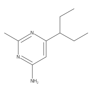 2-Methyl-6-(pentan-3-yl)pyrimidin-4-amine Structure
