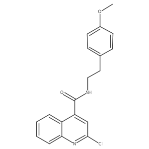 2-chloro-N-[2-(4-methoxyphenyl)ethyl]quinoline-4-carboxamide Structure
