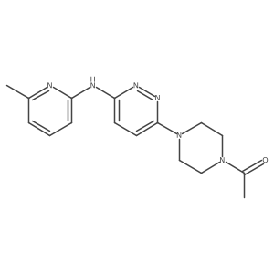 1-(4-(6-((6-Methylpyridin-2-yl)amino)pyridazin-3-yl)piperazin-1-yl)ethanone Structure