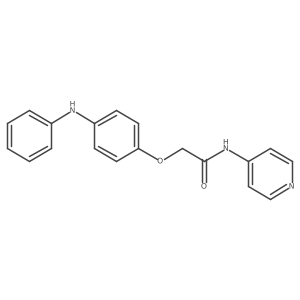 2-(4-anilinophenoxy)-N-pyridin-4-ylacetamide结构式