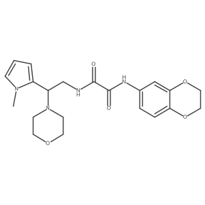 N1-(2,3-dihydrobenzo[b][1,4]dioxin-6-yl)-N2-(2-(1-methyl-1H-pyrrol-2-yl)-2-morpholinoethyl)oxalamide Structure