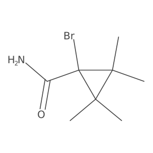 1-Bromo-2,2,3,3-tetramethylcyclopropane-1-carboxamide Structure