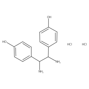 4,4'-((1S,2S)-1,2-Diaminoethane-1,2-diyl)diphenol dihydrochloride Structure