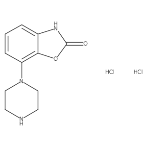 7-(Piperazin-1-yl)-2,3-dihydro-1,3-benzoxazol-2-one dihydrochloride Structure