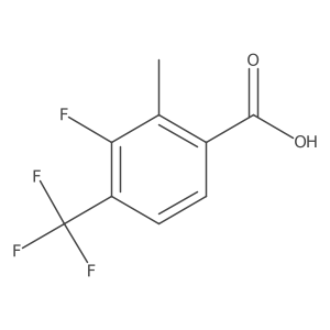 3-Fluoro-2-methyl-4-(trifluoromethyl)benzoic acid结构式