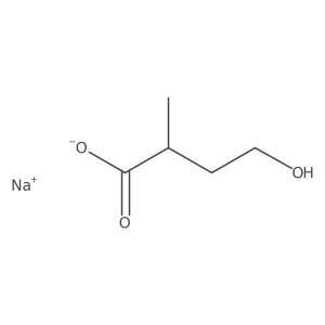 Sodium 4-hydroxy-2-methylbutanoate Structure