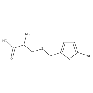 S-[(5-Bromo-2-thienyl)methyl]-L-cysteine结构式