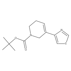 tert-butyl 5-(thiazol-4-yl)-3,6-dihydropyridine-1(2H)-carboxylate Structure