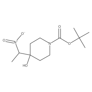 Tert-butyl 4-hydroxy-4-(1-nitroethyl)piperidine-1-carboxylate Structure