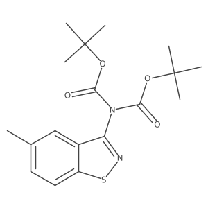 1,3-Bis(1,1-dimethylethyl) 2-(5-methyl-1,2-benzisothiazol-3-yl)imidodicarbonate Structure